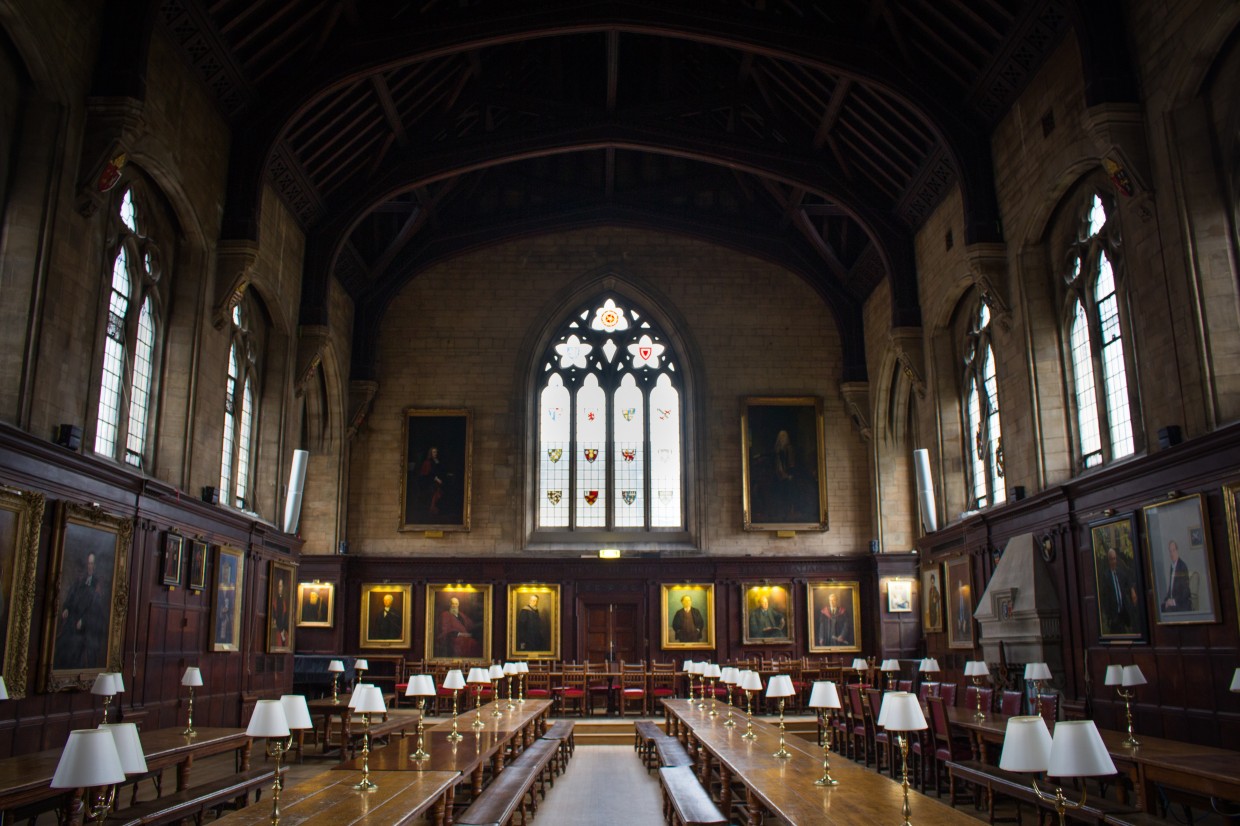 Hall in college, Oxford
