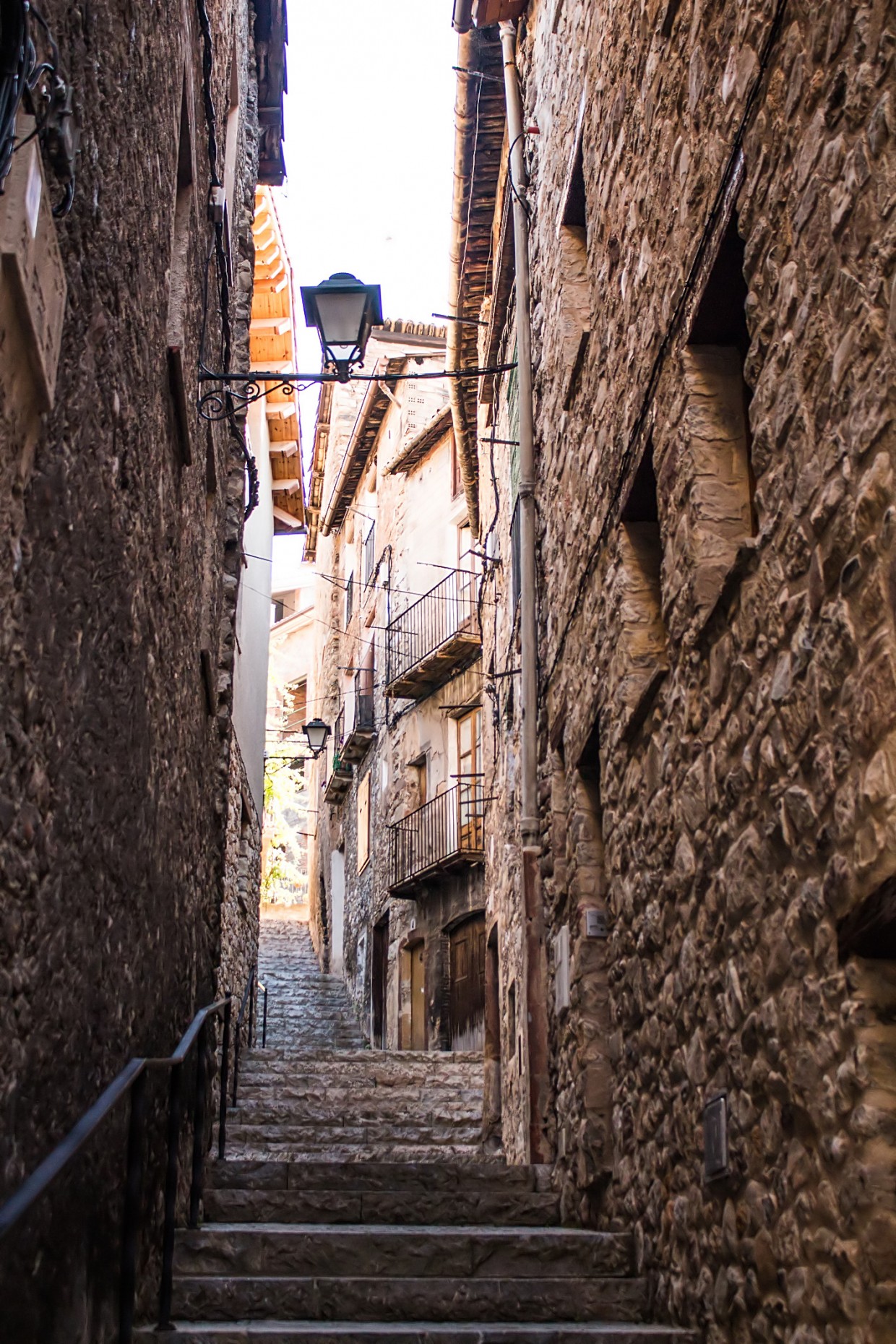 Small street in Baga, Spain