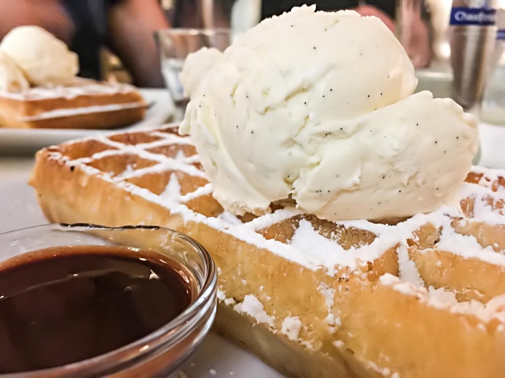 Brussels Waffle on Belgian food tour