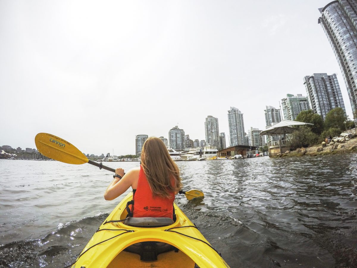 Kayaking False Creek top 7 things to do in Vancouver