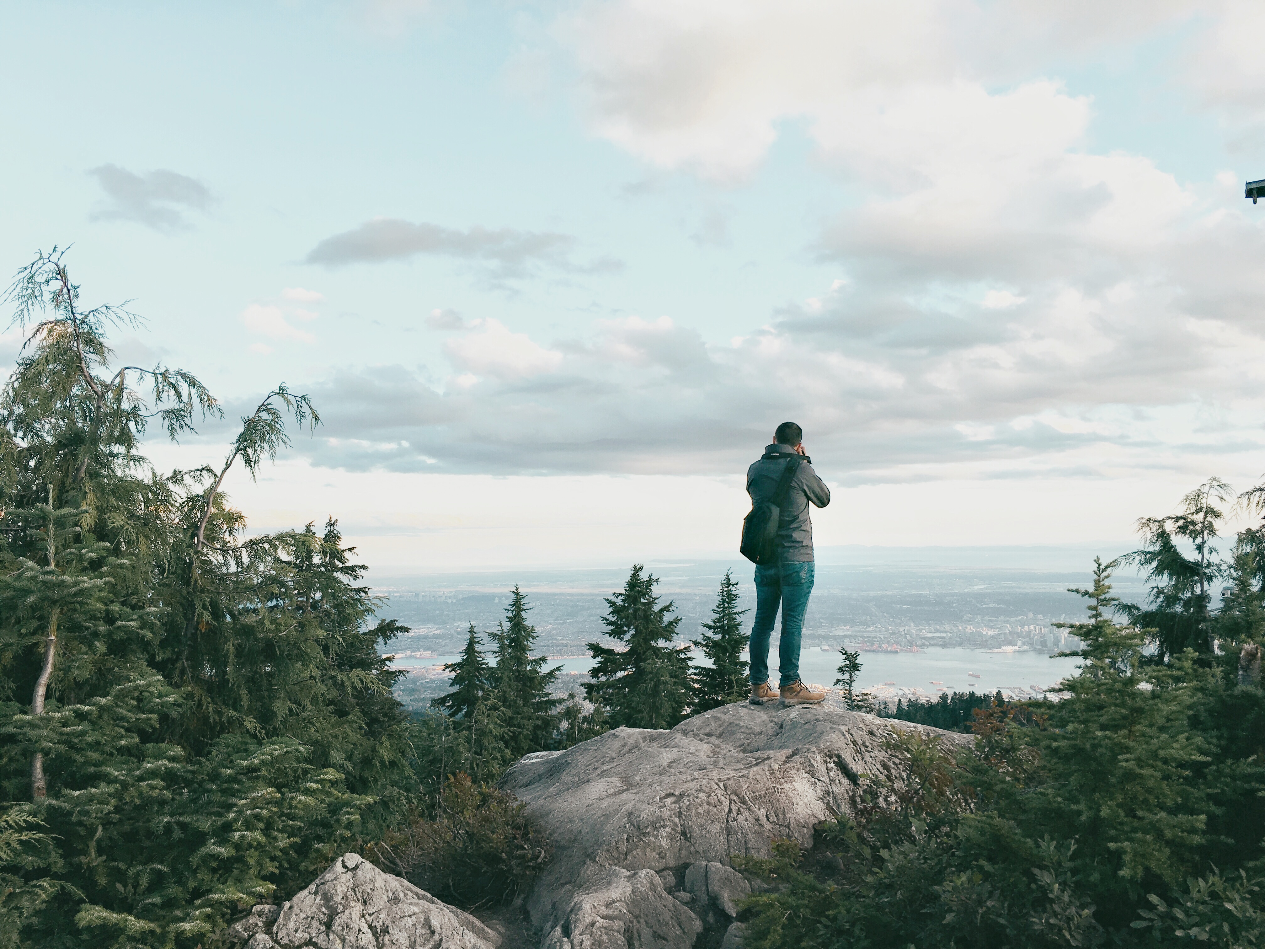 Looking out over Vancouver