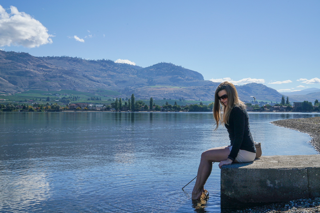 Sitting by Osoyoos Lake