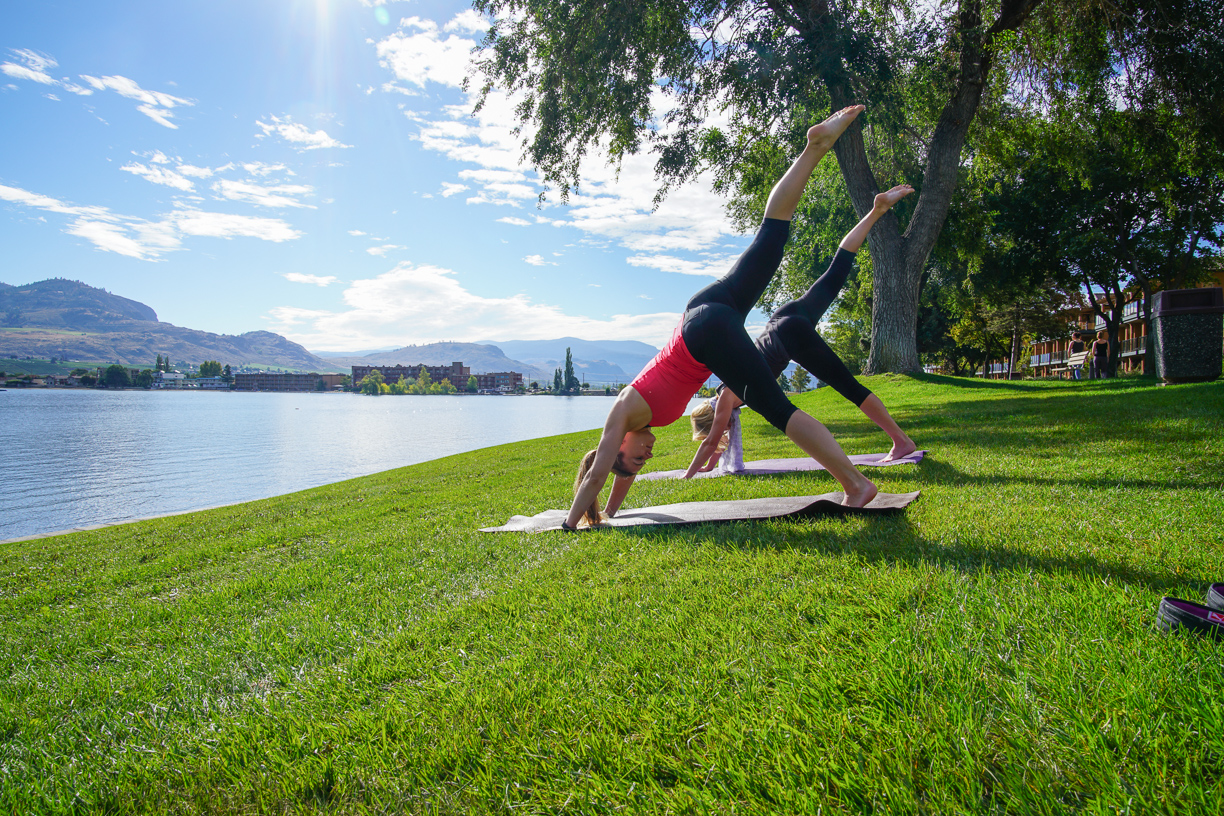 Yoga at Osoyoos Lake