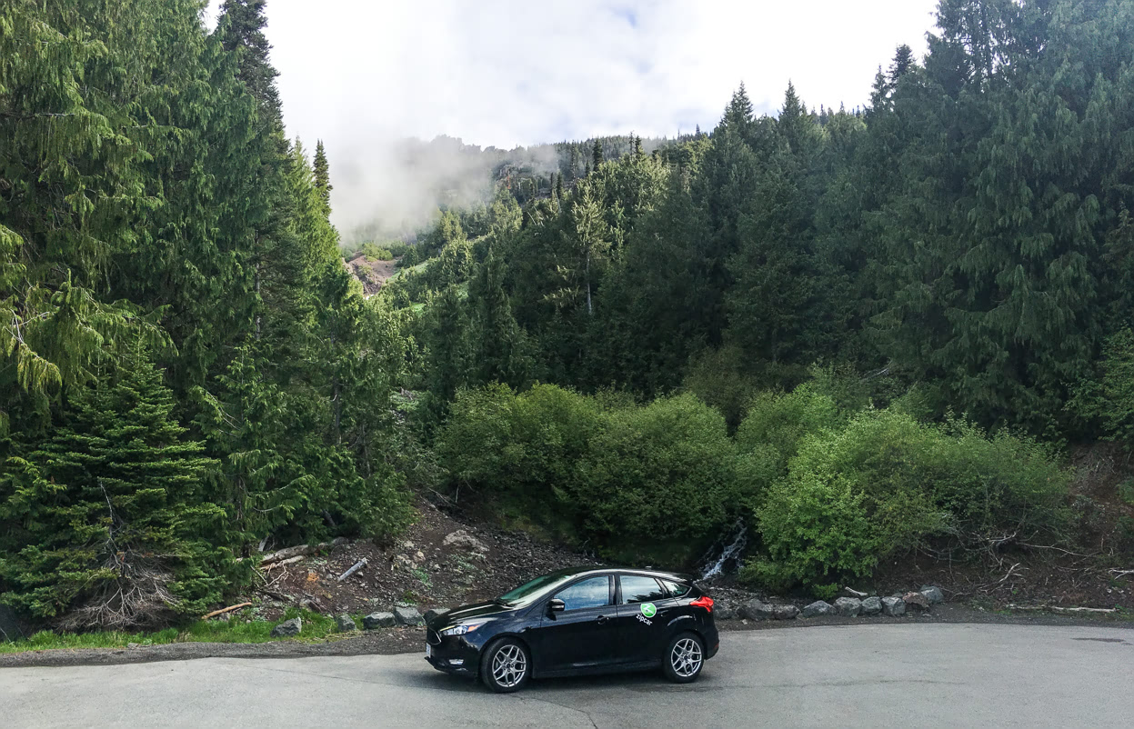 On our way to Hurricane Ridge in the US