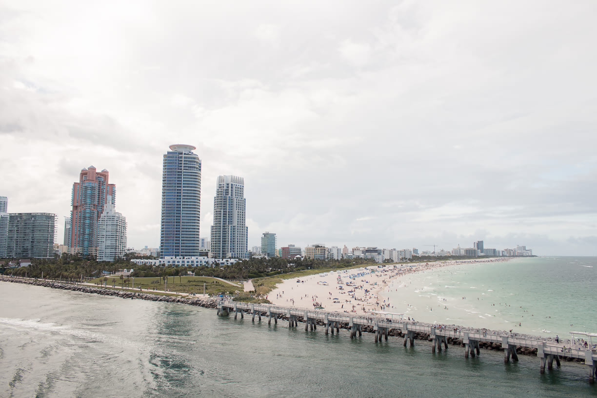 Miami Beach view from Fathom Adonia