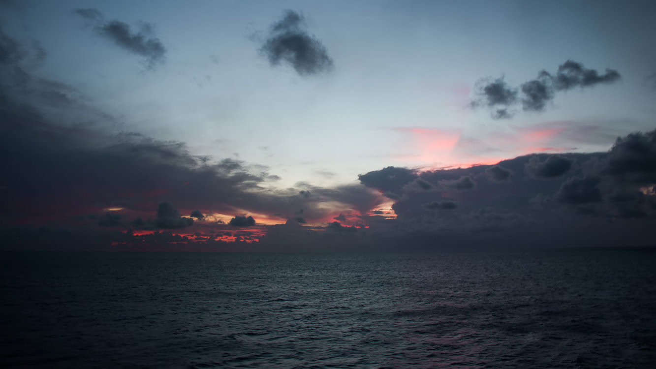 Night at sea on the Adonia