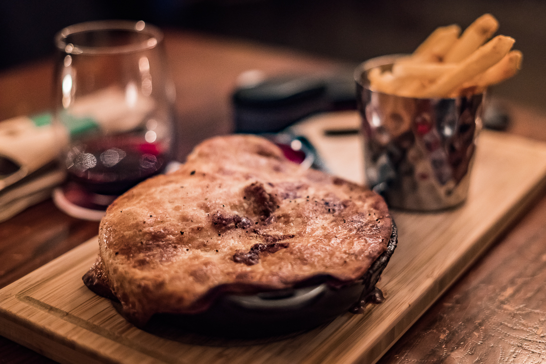 Pie at the Dubh Linn Gate Pub Whistler