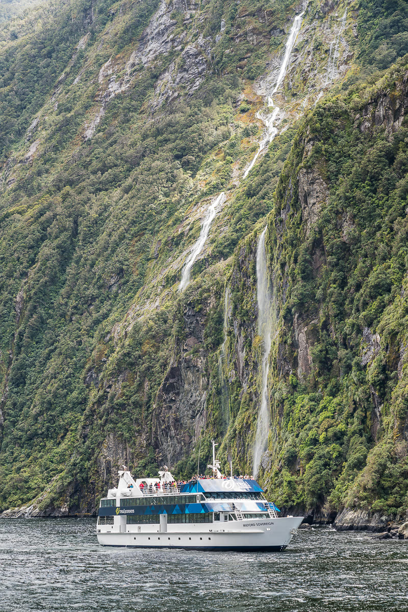 Milford Sound Waterfalls New Zealand