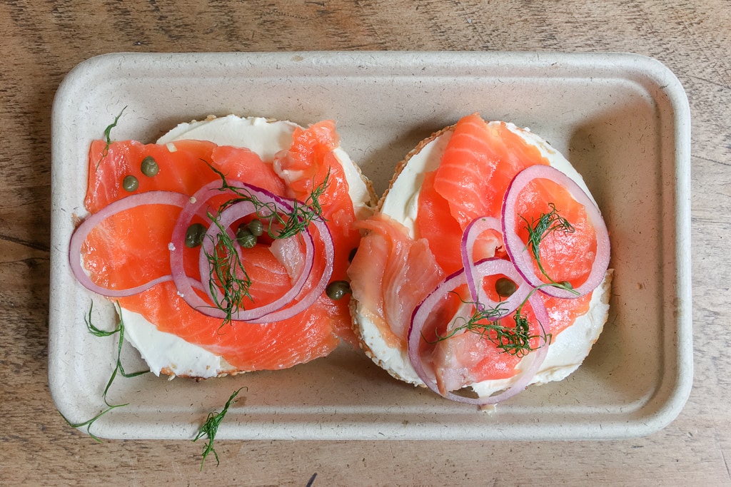 King Salmon bagel at Ugly Bagels