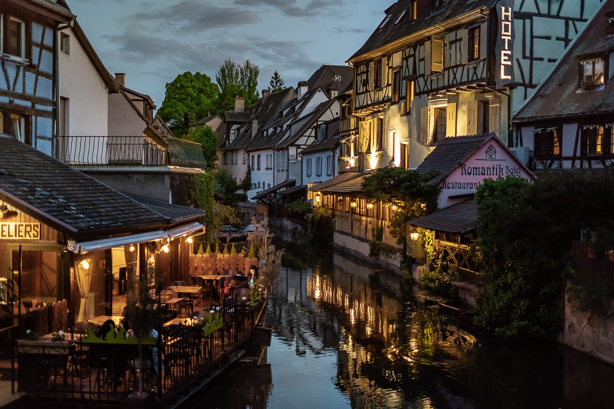 Colmar at night France