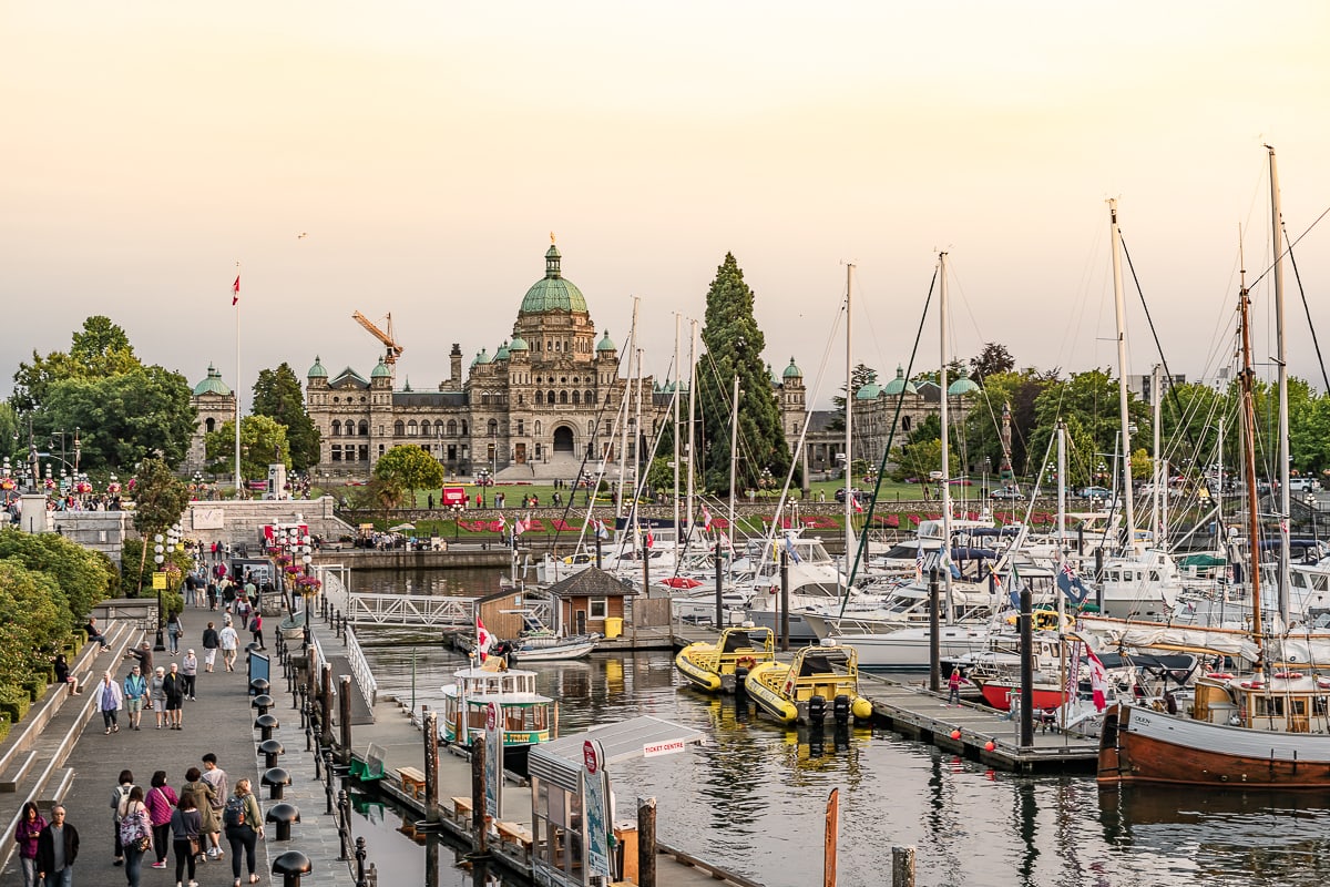 Victoria at dusk Canada