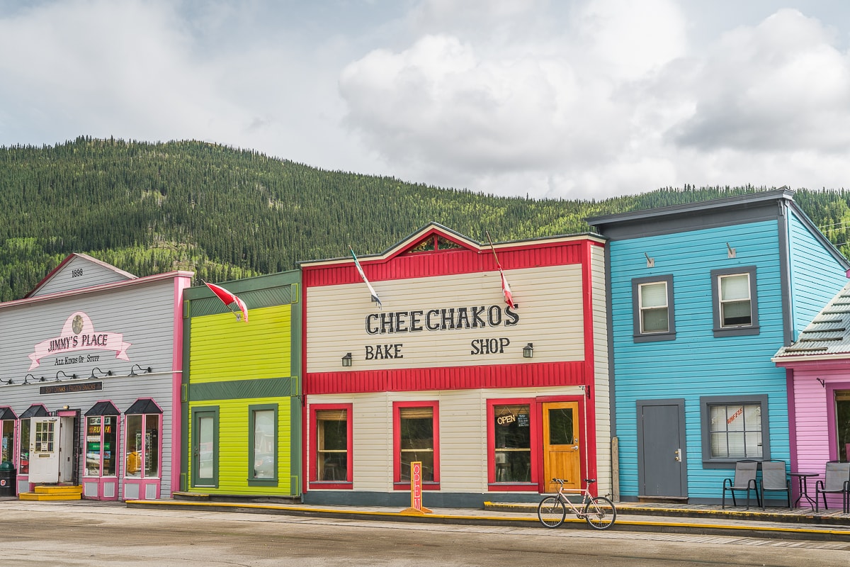 Colourful houses Dawson City