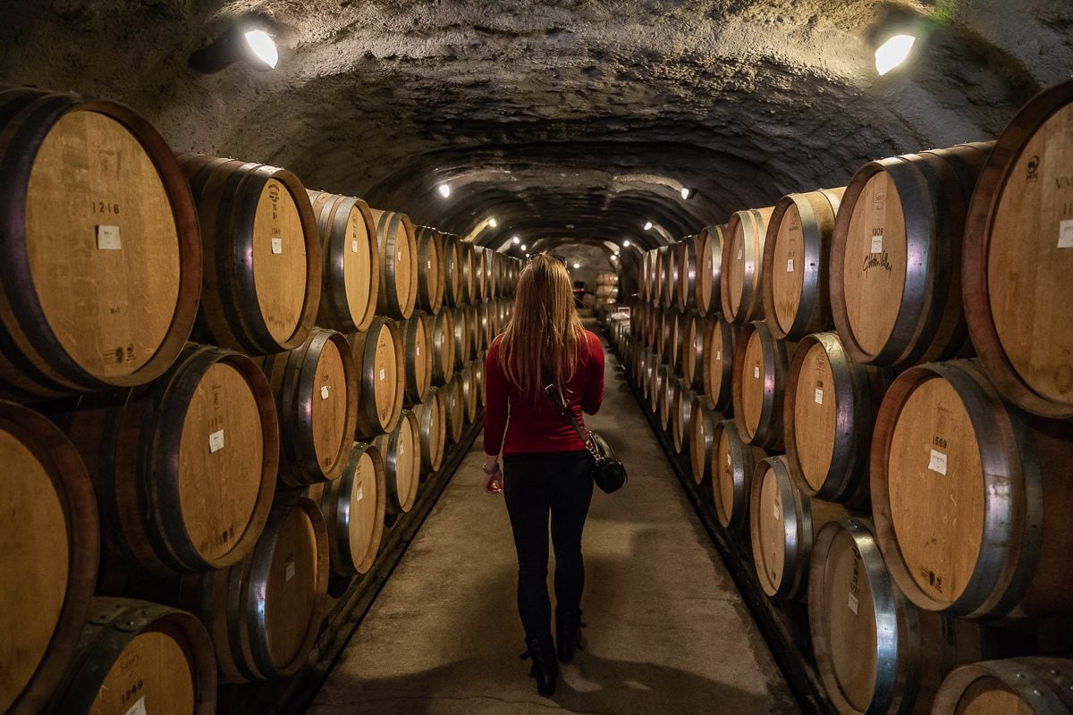 Gibbston Valley Winery cave