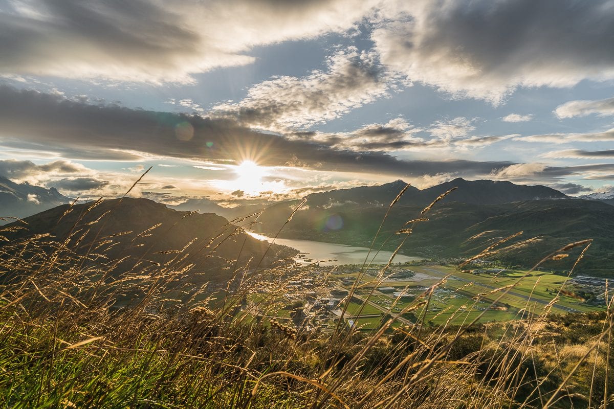 Queenstown sunset nz