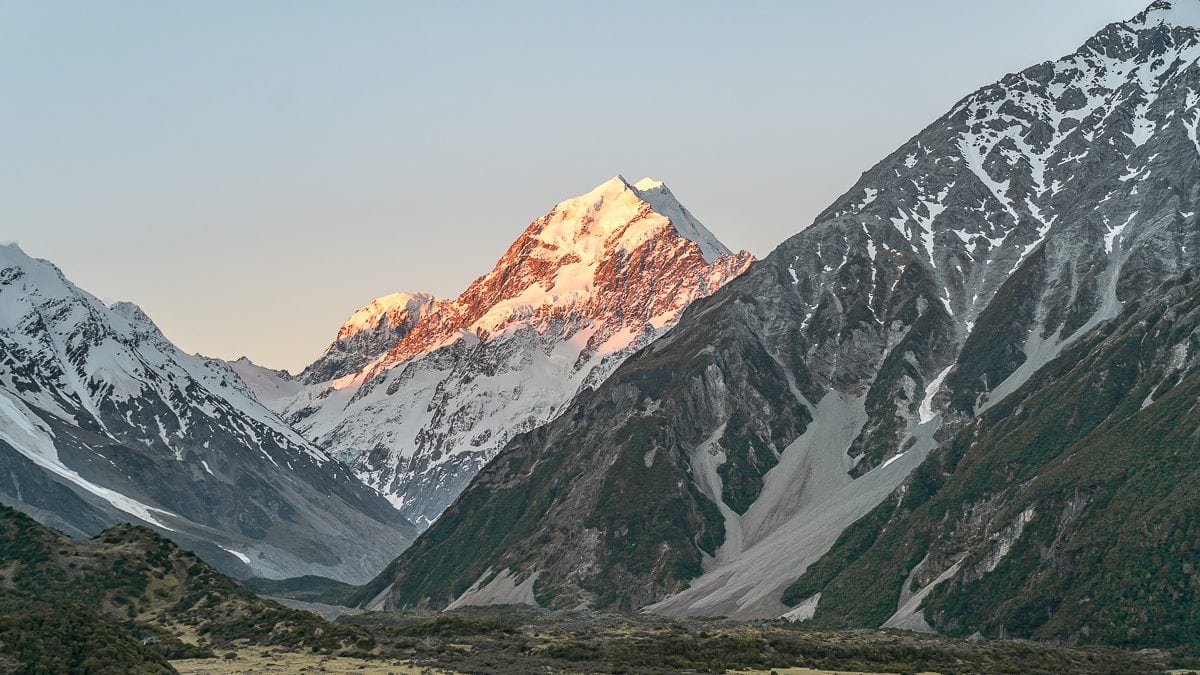 Sunset mt Cook