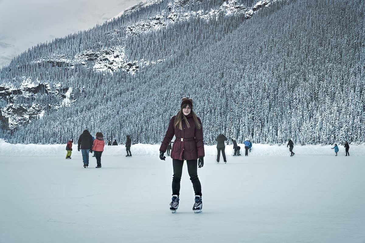 Ice Skating Lake Louise