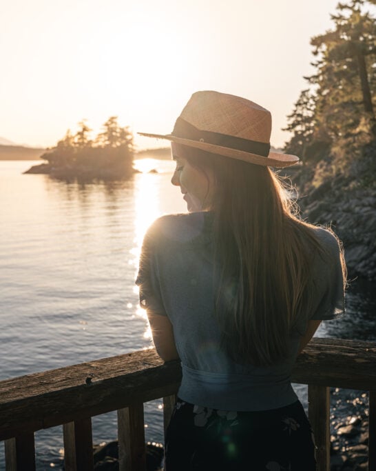 Sunset at the Tides Pender Island