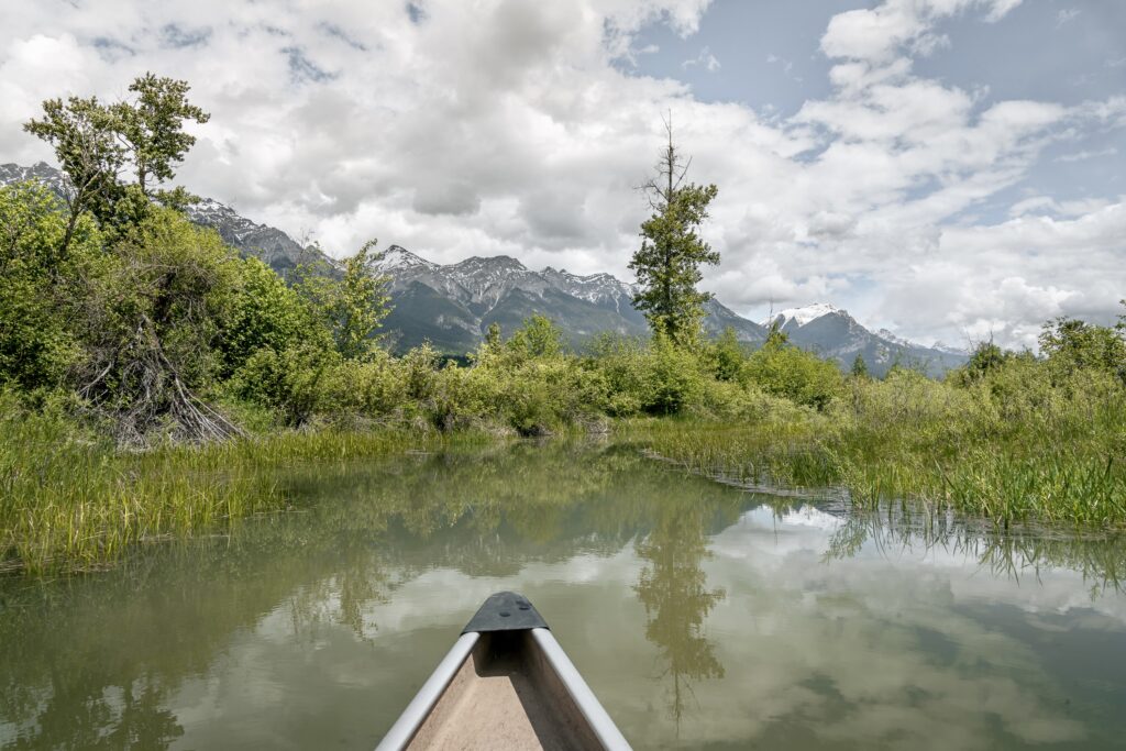 Paddling Columbia Wetlands BC Canada