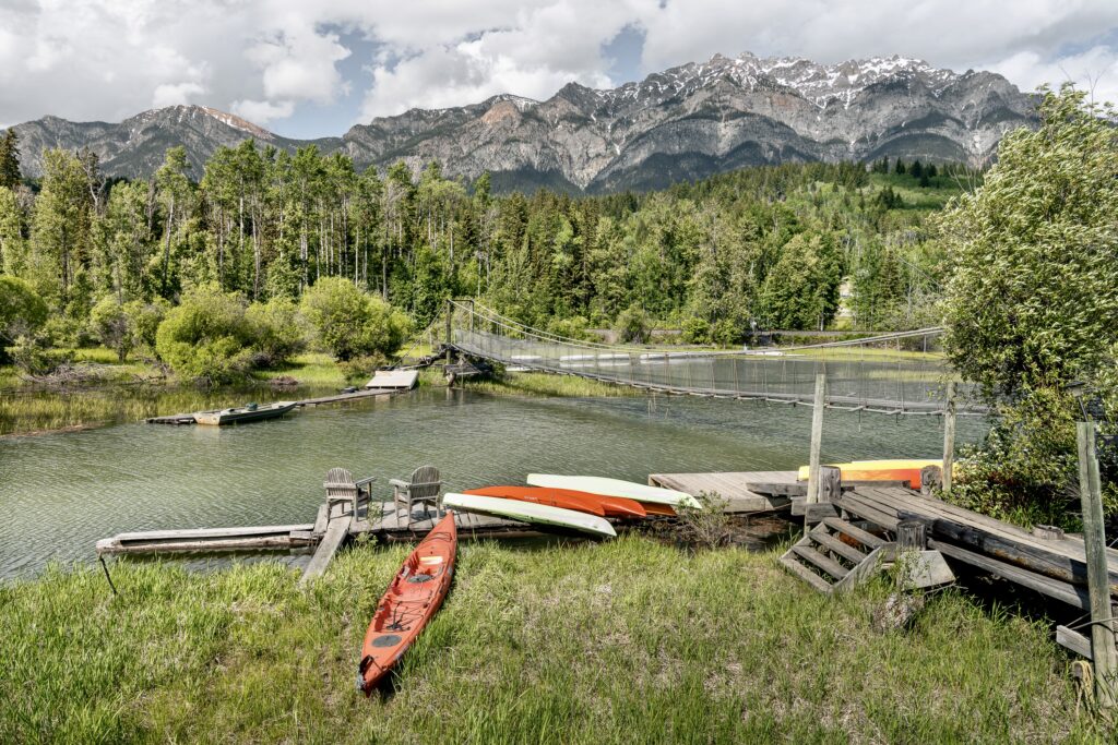 Rocky Mountains from Columbia Wetlands