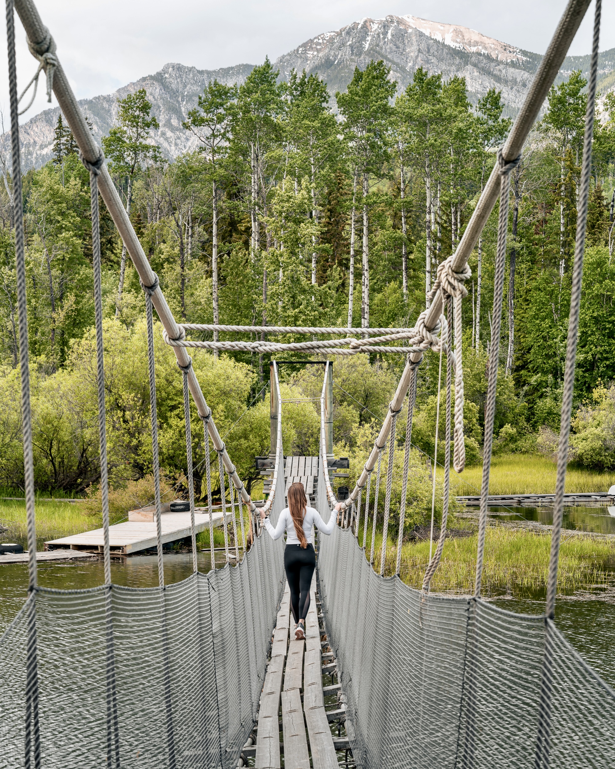 Suspension Bridge Columbia Wetlands Outpost
