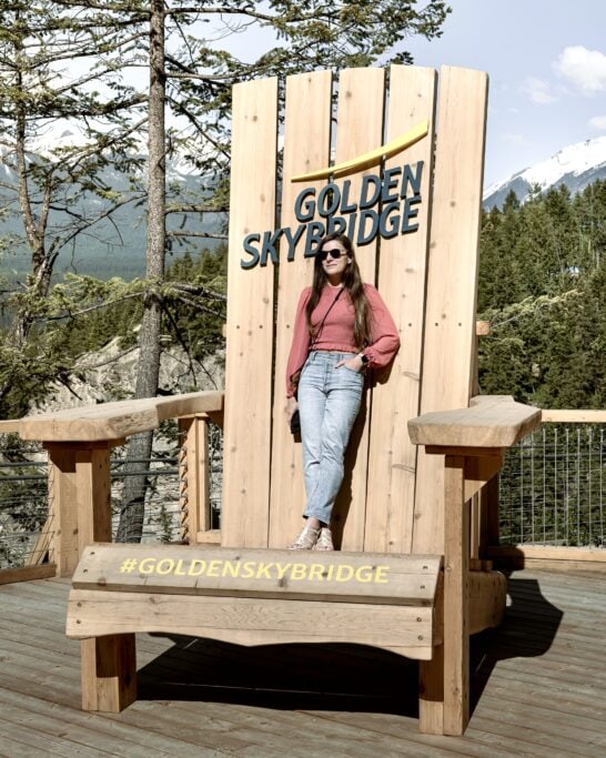 giant chair at golden skybridge bc