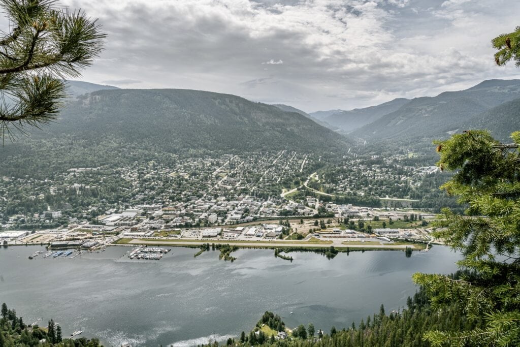 View of Nelson BC