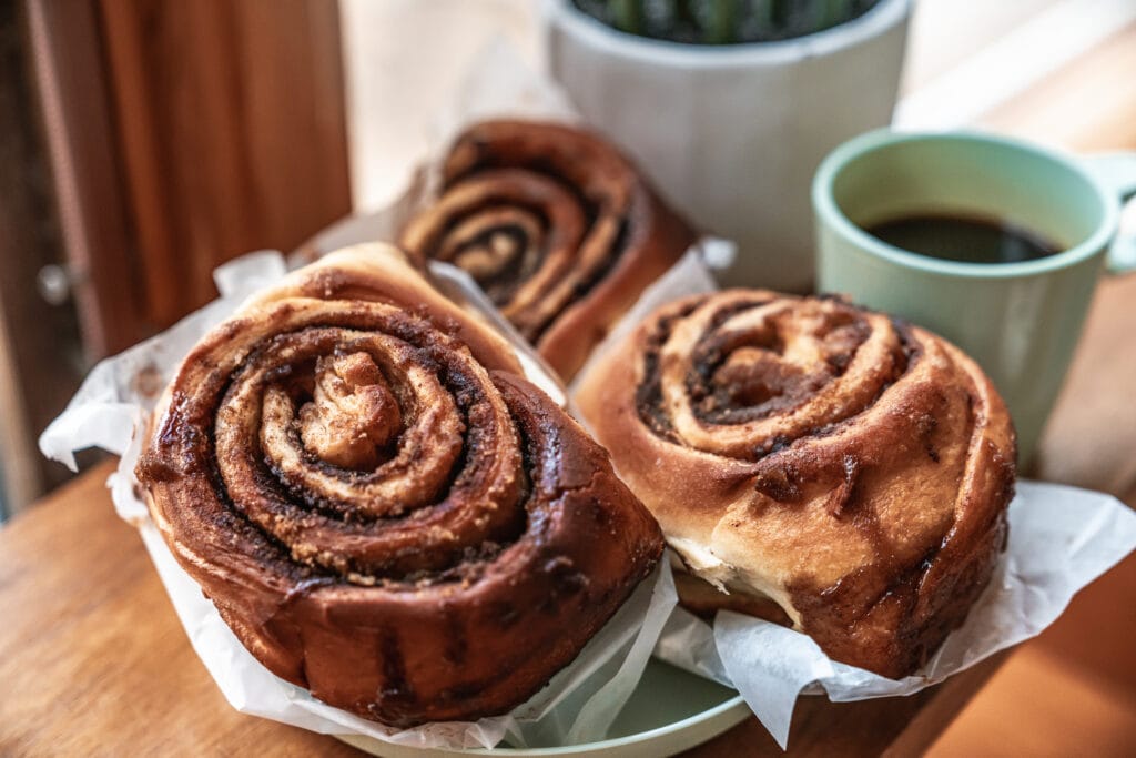 Bowerbird stays Sioux Narrows cabin rental cinnamon bun wide