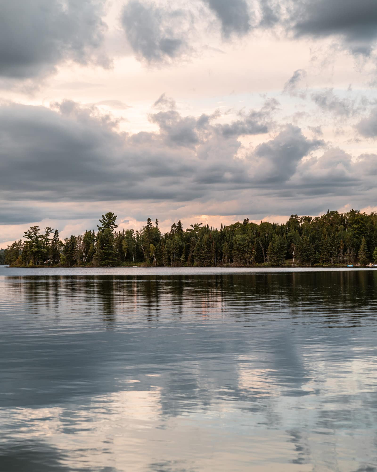 Bowerbird stays beach camp sioux narrows early sunset on the lake