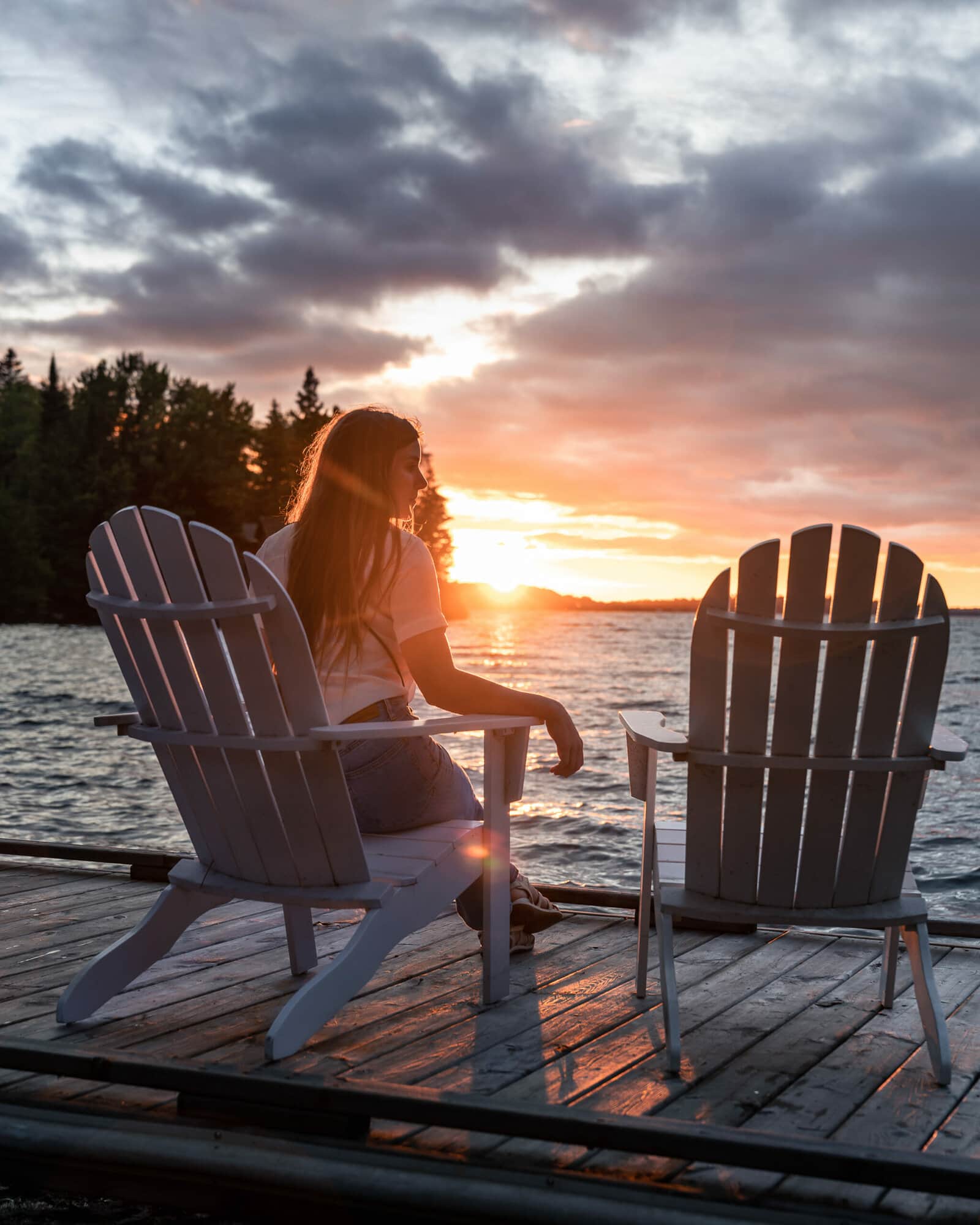 Bowerbird stays beach camp sioux narrows sunset dock