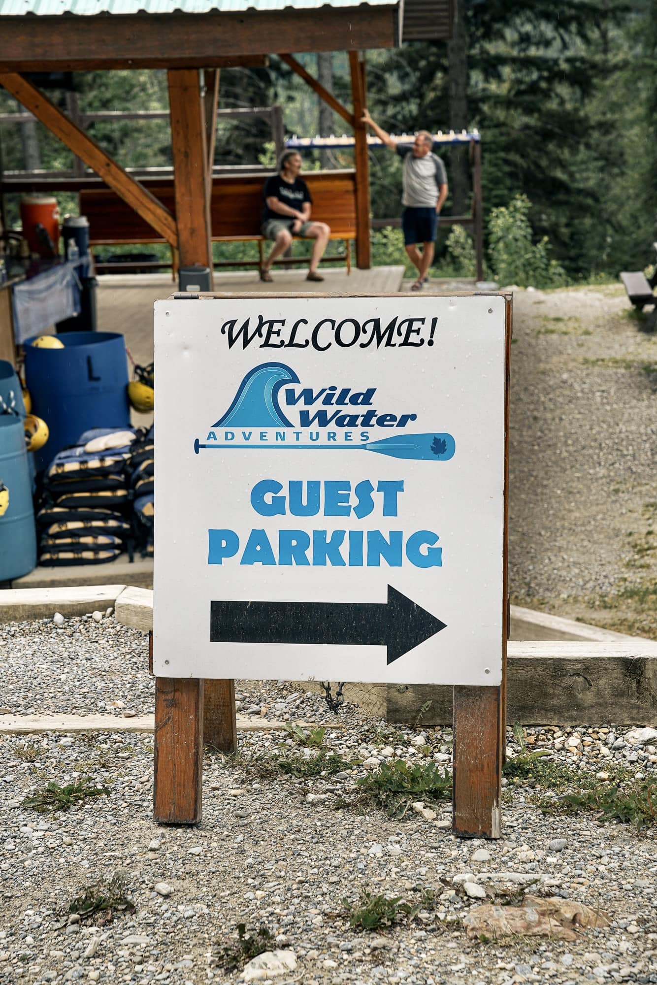 RiverBase Wild Water Adventures Golden BC guest parking