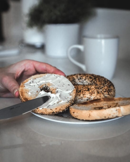 Gimli cabin rental preparing breakfast