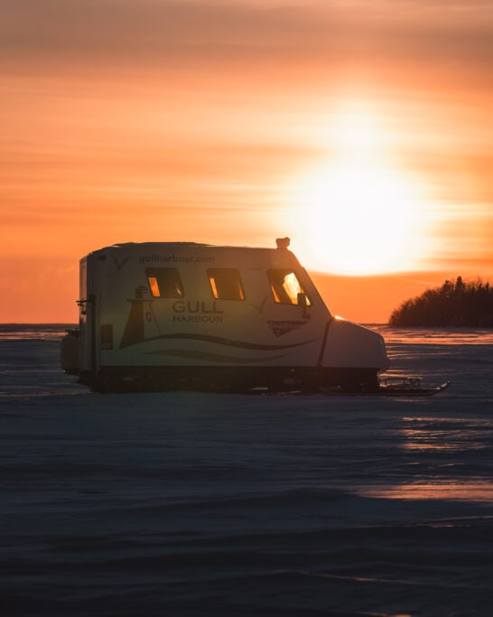 Lake winnipeg snobear hecla island sunset