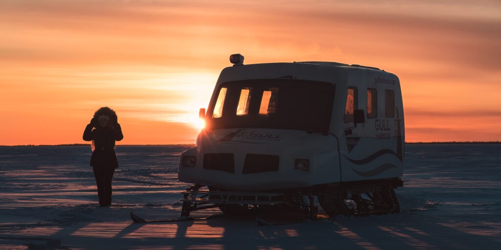 hecla island Lake winnipeg sunset snobear