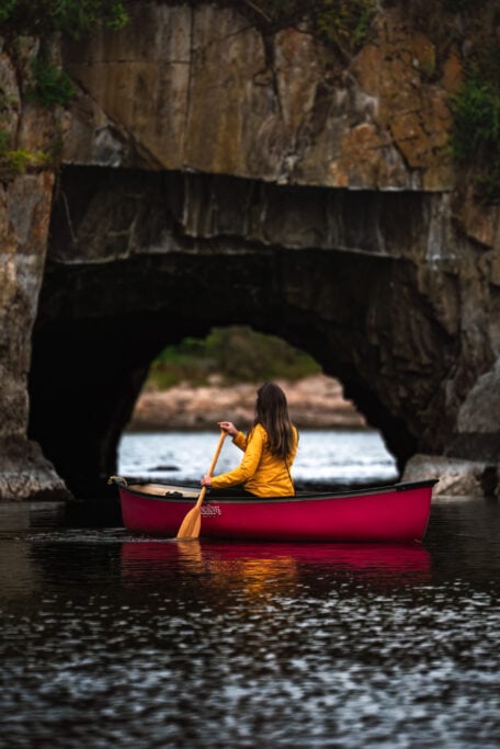 Mink Bay canoe paddle Kenora Ontario 01
