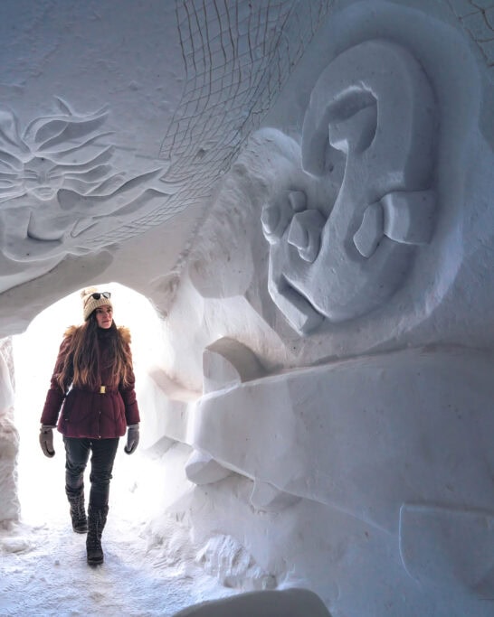 Inside the largest snow maze Manitoba